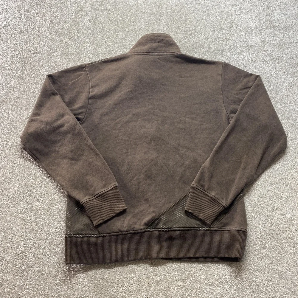North Face Jacket Mens Large Brown Full Zip Fleece‎ Dot Mesh Outdoor Athletic